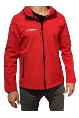 Lıfeguard Softshell Kapşonlu Mont Kırmızı