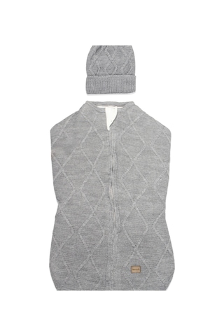 Bistyle Baby İn Swadding Triko Kundak 75108 Gri Gri
