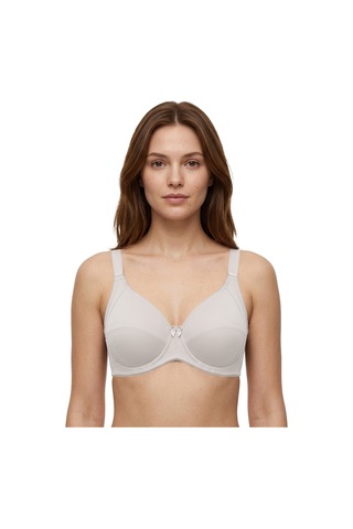 Cottonill Bra - Novia Büyük Beden Micro Balenli Minimizer Ayarlanabilir Askılı Kadın Sütyen 3'lü Paket-2 Çok Renkli