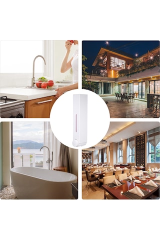 Leezsing Sabunluk Tek Bölmeli Kolay Temizlenebilir Modern Duvara Monte Sabunluk Ev Ticari Kullanımlar Mutfak Banyo Restoran Otel