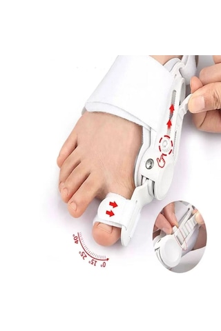 Ayarlanabilir Ayak Baş Parmak Kemik Düzeltici Halluks Valgus Bunyon Aparatı, Gece Gündüz Kullanı