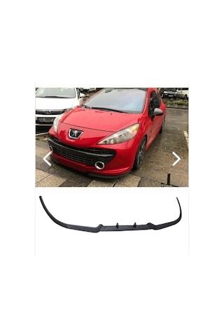 PEUGEOT 207 UYUMLU CUPRA ÖN LİP MAT SİYAH (3 PARÇA)