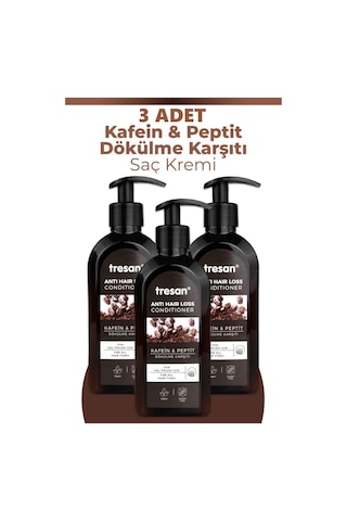 Tresan Conditioner Kafein Peptit Saç Kremi 300 Ml 3 Adet