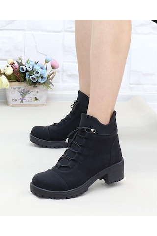 Nesil Shoes Sdf 051 Siyah Zümrüt Kışlık Boğazı Strech Kadın Bot SİYAH ZÜMRÜT