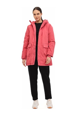 Lumberjack Wl 3nort 5pr Koyu Pembe Kadın Uzun Kaban 000000000102027592 Pembe