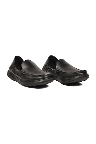 Voyager Siyah Erkek Hakiki Deri Smart Casual Loafer Ayakkabı Hafızalı Rahat Taban Sensitive M599 M