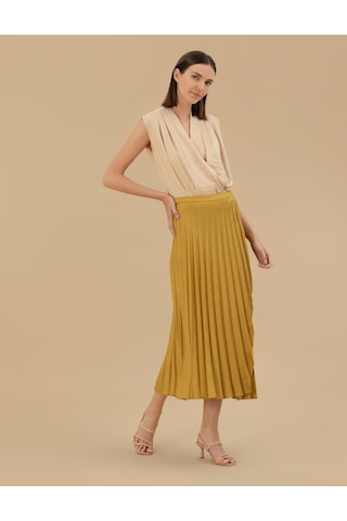 Pierre Cardin Kadın Etek Dokuma 50268502-vr235 Yeşil