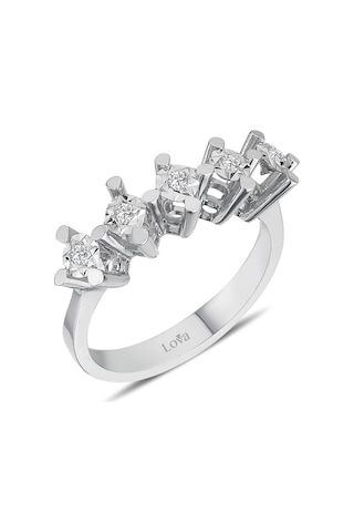 Lova 1 Karat Efektli Pırlanta Beştaş Yüzük - 1070107