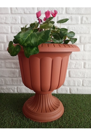 Nergis Saksı 25,3 Lt Dekoratif Saksı Balkon Saksısı Plastik Saksı