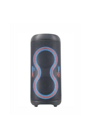 Ceremony Audio Cm-308 Taşınabilir Bluetooth Parti Hoparlör 2x8 Inç Woofer 300watt Tws Disco Lights