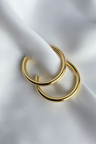 Gold Halka Küpe 4cm Çok Renkli