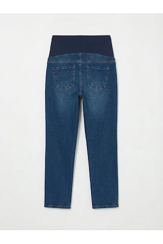 Lc Waikiki İndigo Karın Panelli Mom Fit Hamile Jean Pantolon Indigo