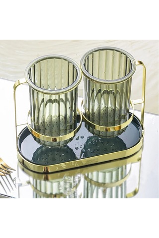 Çok İşlevli Saklama Çubuğu Tutucu Lüks Çatal Bıçak Süzgeci Kaşık Çatal Çubuk Saklama Rafı Diğer