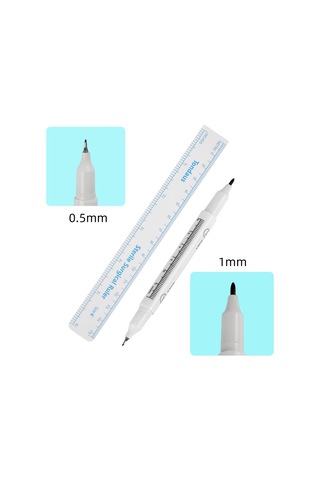 Gajeena "6'lı Kaş Dövme İşaretleme Seti - Çift Uçlu Ve 0.5mm Kalemler Dahil"