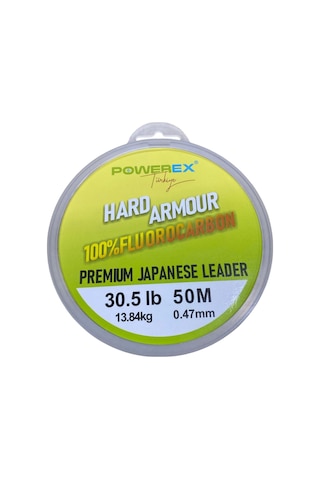 Powerex Hard Armour %100 Fluorocarbon 50 M Clear Leader Misina 84217835