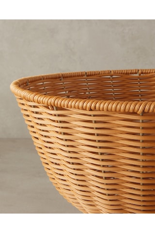 English Home Victoria Plastik Rattan Sunumluk Kahverengi Kahverengi