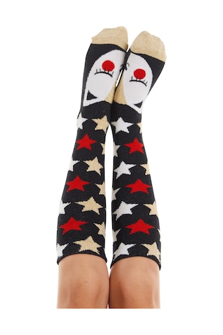 Mshb&g Simli Kedi Kız Çocuk Dizu Stu C Orap Renkli