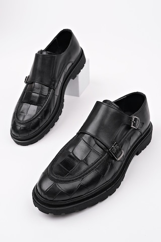 Muggo Diego Klasik Hakiki Deri Günlük Ortopedik Erkek Casual Ayakkabı Siyah