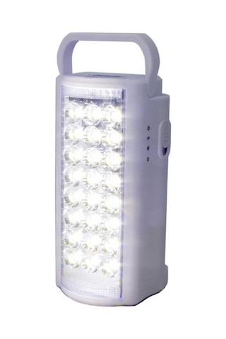 24 Büyük Ledli 80 Saat Yanan LED Şarjlı Işıldak Mavi