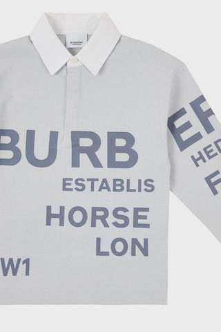 Burberry Çocuk Polo Yaka Sweat 8047547 Sterlıng Grey Gri Gri