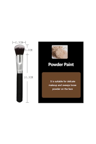 Teltree 10'lu Profesyonel Makyaj Fırçası Seti - Yumuşak Yapay Lifli, Cilt Dostu, 5 Büyük 5 Küçük Fırça