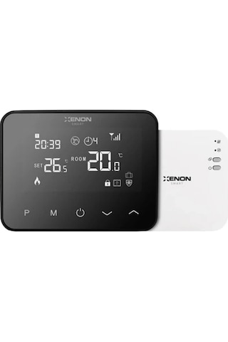 Xenon Smart Akıllı Wi-fi Termostat Bluetooth Kombi Modülü Mobil Kontrol Siyah