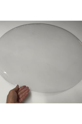 Yuvarlak 3,5mm Şeffaf Kalın Pvc Masa Örtüsü Kaymaz Koruyucu Şeffaf