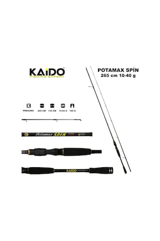 Kaido Potamax Spin Kamış 265 Cm 10-40 Gr
