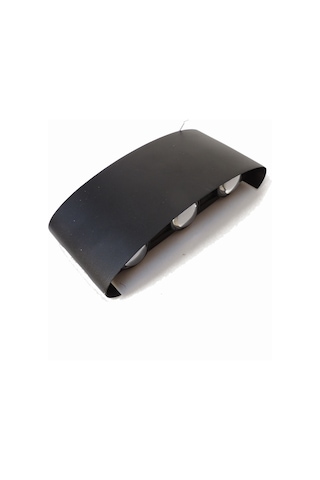 Alüminyum Kasa Çift Yönlü Led Aplik 6w Amber Siyah