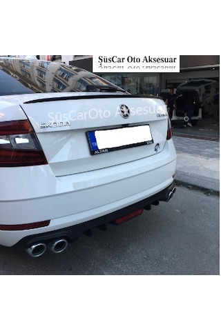 Skoda Octavia Bagaj Üstü Spoiler Bagaj Çıtası Piano Black