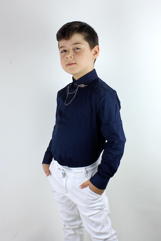 Doctor Junior Erkek Çocuk Zincir Yakalı Gömlek Lacivert Lacivert