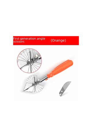 Geeksen Ahşap İşleri İçin Çok Amaçlı Açı Kesici 45 -90 , U Tipi Kenar Kapatıcı, Döşeme Ve Kancalar İçin El Aleti Turuncu, 1. Nesil