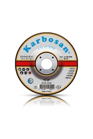 Karbosan 115 X 6.4 Metal Taşlama Taşı 10 Adet