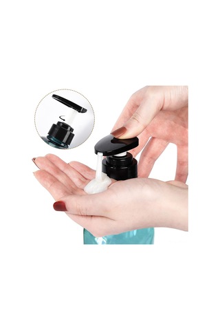 Teltree Büyük Kapasiteli 300/500ml Şampuan Ve Duş Jeli Dispenser Seti - Dayanıklı Ve Pratik Kahverengi