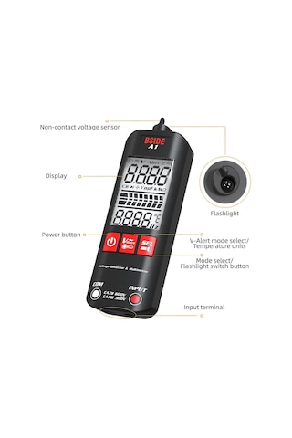 Bside A1 Mini Multimetre Lcd Dijital Test Cihazı Voltaj Dedektörü