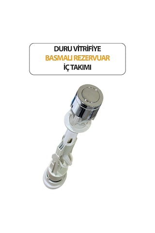 Vitrifiye Basmalı Klozet Rezervuar Iç Takımı Beyaz
