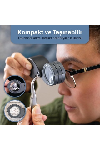 Carson Tv-15 Triview Katlanır 5 X/10 X/15 X Büyütme