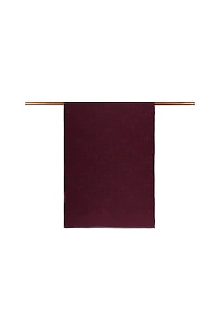 İpekevi Monogram Şal - Gökgülü Desenli - Bordo Bordo