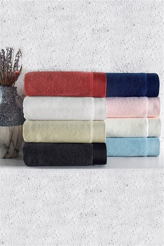 Soft Cotton Micro Havlu Ekru 75x150 Cm