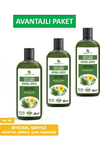 Papatya, Arnica, Çam Ve Sarmaşık İçerikli Bitkisel Şampuan, 485 Ml 3lü Tüm Saç Tipleri