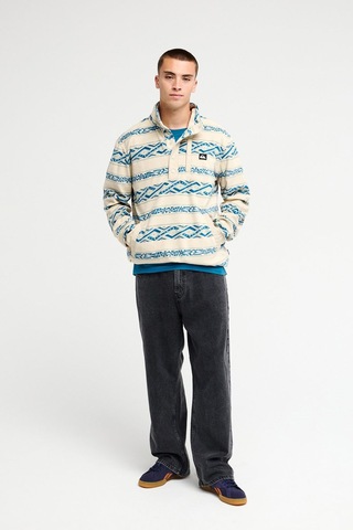 Quiksilver No Destination Erkek Sweatshirt Krem