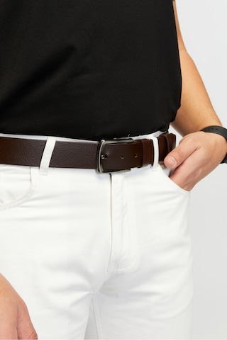%100 Hakiki Erkek Manda Derisi Kot Kemeri 4 Cm Kahverengi