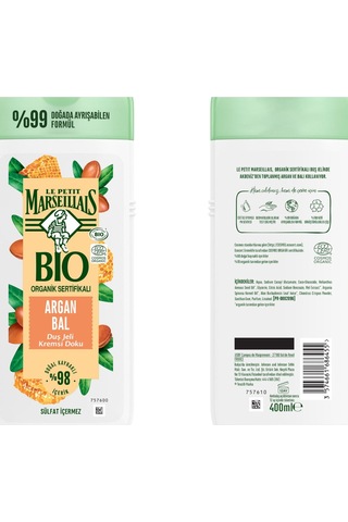 Le Petit Marseillais Bio Organik Serifikalı Argan Balı Duş Jeli 400 ML