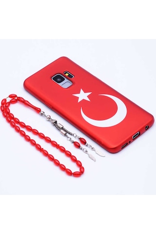 Samsung Uyumlu Galaxy S9 Kılıf Zore Bayrak Silikon