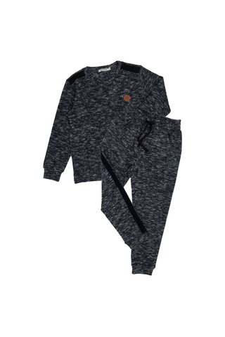 Erkek Çocuk Yumuşacık Siyah Eşofman Takımı