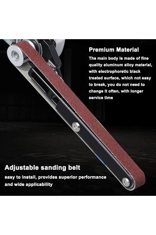 Symbee "100-125 Tip Taşlama Makinesi İçin Çift Rulmanlı Ayarlanabilir Bant Zımpara Adaptörü"