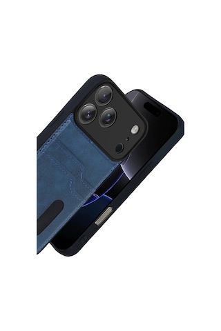 İphone 17 Pro Sara Kartvizitli Deri Kılıf
