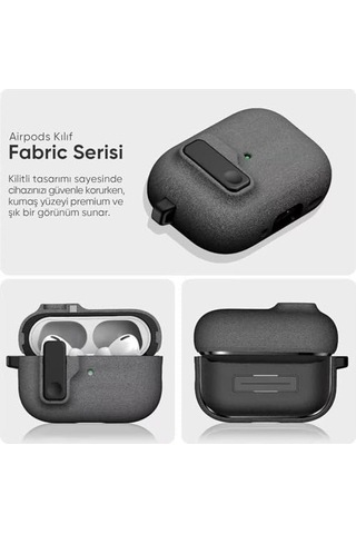 İle Uyumlu Fabric Serisi Özel Kilitli Tasarım Ve Kumaş Yüzeyli Kılıf Darbelere Karşı Koruyucu Kapak 4 Çok Renkli