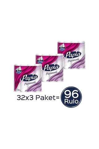 Platinum Tuvalet Kağıdı 96 Rulo 32 Rulo X 3 Paket