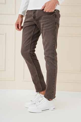 Denim Pnt 126 Moka Jean Pantolon Kahverengi